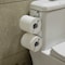 Basicwise Chrome Toilet Tissue Paper Roll Holder Dispenser, Over The Tank Two Slot Tissue Organizer QI004050 - alternate 3